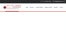 Tablet Screenshot of philip-james.co.uk